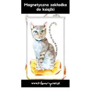 Zakładka magnetyczna Henry Kot biały